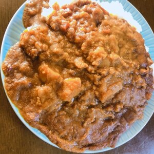 合挽肉でみじん切りカレー